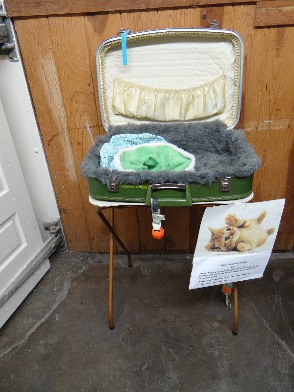 lot 839 image: Custom elevated cat bed