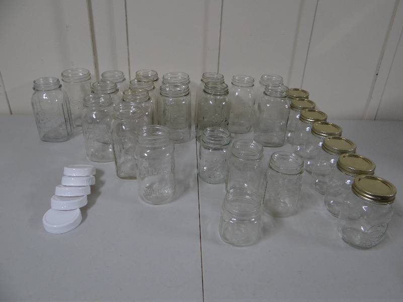 lot 845 image: Lot of canning jars
