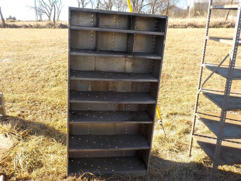 lot 3630 image: aluminum shelf
