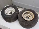 2 18X 8.50 Pontoon boat wheels and tires