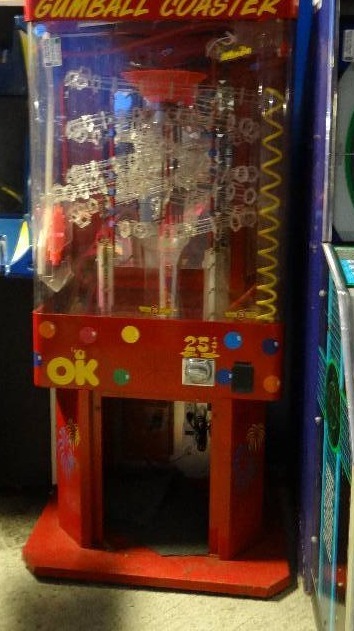 OK Mfg Gumball Coaster Arcade Game Mill Walk Arcade Vintage And