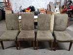 Set of Microfiber Dining Chairs