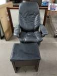 Office Chair and Storage Foot Stool