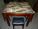 Pub Height Dining Table with Stools