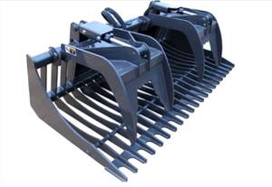 lot 1899 image: 2024 Unused 72 Rock Grapple Bucket Skid Steer Attachment Retail $3999.00