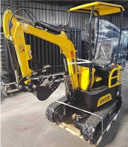 lot 1992 image: 2024 Unused AGT QH12R MINI EXCAVATOR 1-Ton 13.5hp (Yellow)