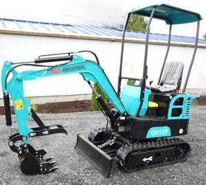 lot 1993 image: 2024 Unused AGT QH12R MINI EXCAVATOR 1-Ton 13.5hp (Teal)