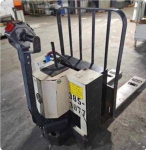 lot 1928 image: Barrett Electric Pallet Jack, WP-40-27X48 - 4000lb Load Capacity - Runs and Works Great