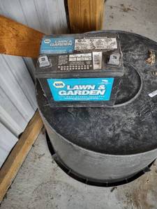 lot 1049 image: lawn and garden battery condition unknown