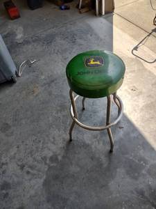 lot 1073 image: John Deere stool
