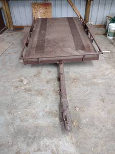 lot 1297 image: 9 ft mower trailer metal no lights