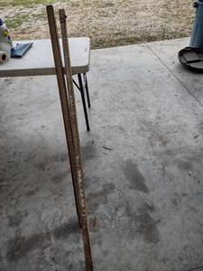 lot 1326 image: two survey measuring sticks