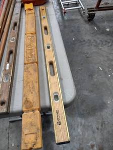 lot 1328 image: like new Johnson level and tool company wood and brass with level guard