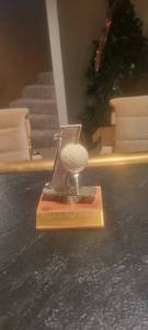 lot 2012 image: Nelson l peterson 1990 oh shit golf trophy