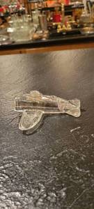 lot 2052 image: 4 12 inch glass airplane.