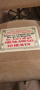 lot 2147 image: 8  10 plastic sign.