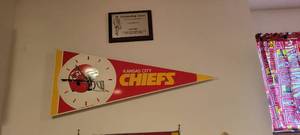 lot 2149 image: Kansas City Chiefs clock.
