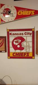 lot 2151 image: 16  17 12 glass Kansas Siri chief sign.