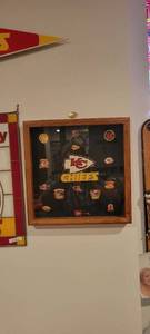 lot 2152 image: 13  13 Kansas city chiefs pins in case