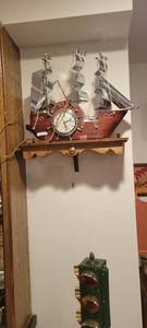 lot 2162 image: Shelf clock not included
