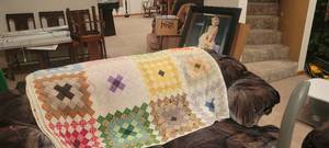lot 2216 image: Quilt about 78 X 102