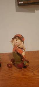 lot 2222 image: Scarecrow riding bicycle