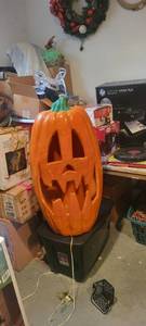 lot 2304 image: 38 inch tall jack-o-lantern