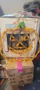 lot 2343 image: Lighted jack-o-lantern