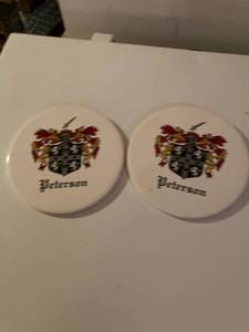 lot 3056 image: 6 inch, wall hangers, or trivets
