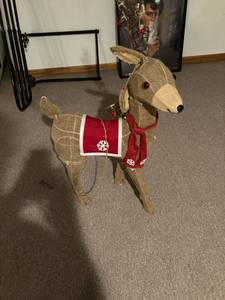 lot 3073 image: 43 x 22 inch reindeer