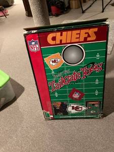 lot 3080 image: Chiefs beanbag tailgate toss inbox unchecked