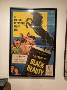 lot 3092 image: 24 x 36 courage of black beauty poste