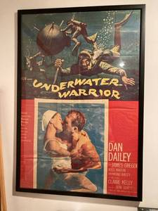 lot 3093 image: 24 x36 MGM underwater warrior poster