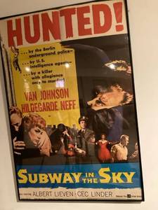 lot 3097 image: 24 x 36 Subway in the sky movie poster