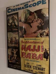 lot 3098 image: 24 x 36 the adventures of Hajji Baba movie poster