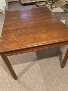 lot 3159 image: 48 x 38 inch wooden table