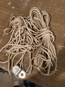 lot 3236 image: 2) separate ropes one has pulley