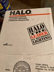 lot 3239 image: box of HALO recessed, lighting frames