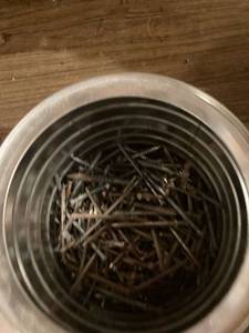 lot 3241 image: Coffee can of nails