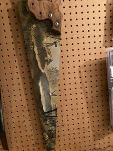 lot 3265 image: 29 inch painted saw