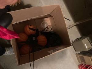 lot 3283 image: Box of Halloween items