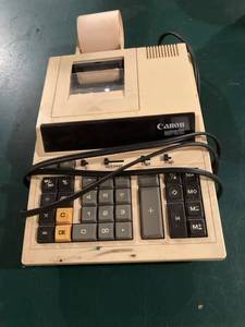 lot 3309 image: Canon Adding machine with tape