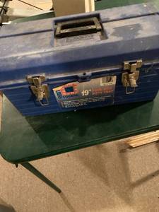 lot 3321 image: tool box with contents tools, etc.