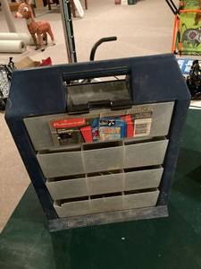 lot 3322 image: 13 x 17 Rubbermaid drop bins for nails, screws, bolts, etc.