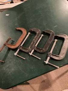 lot 3350 image: 2) 8 inch clamps 2) 5 inch clamps