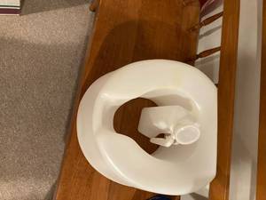 lot 3359 image: Elevated toilet seat and men��s urinal