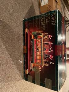 lot 4005 image: north pole express speaker music box