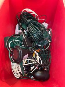 lot 4012 image: box of cords and lights