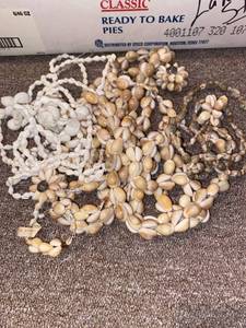 lot 4047 image: real shell necklaces