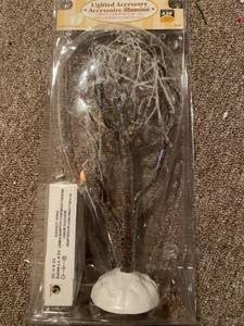 lot 4051 image: light up ice glazed tree (clear)